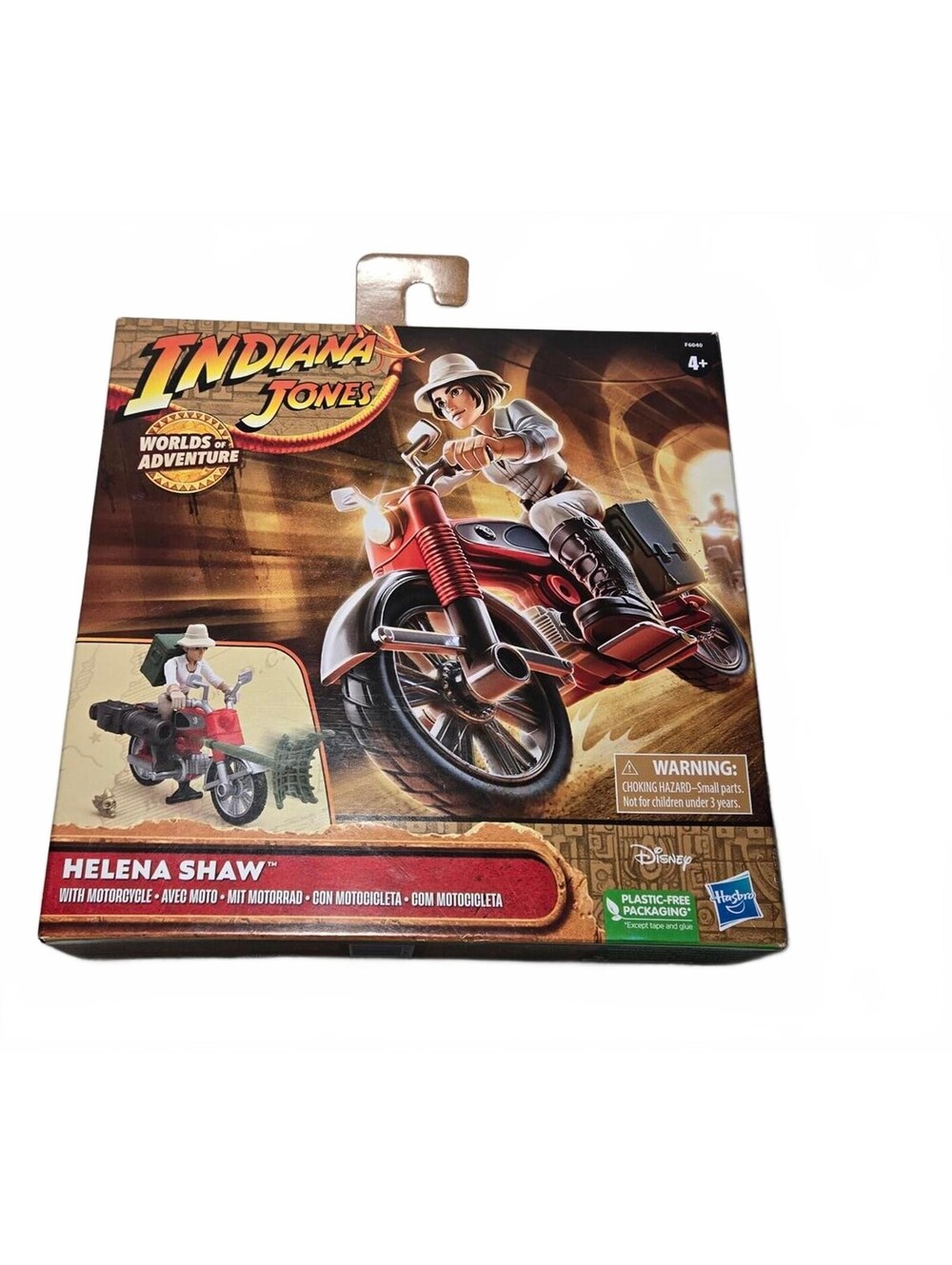 Hasbro Indiana Jones Worlds of Adventure Helena Shaw Action Figure Motorcycle